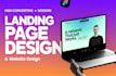 design a high converting landing page in figma