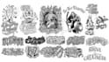 design an awesome lettering chicano for your tattoo