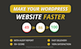 do wordpress speed optimization and increase google page speed