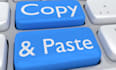 do typing data entry copy paste web search VA
