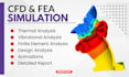 do fea and cfd simulation on ansys and solidworks