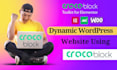 create dynamic wordpress website with crocoblock and jet plugins