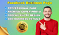 create and manage  facebook business page