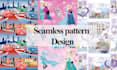 do seamless pattern design, textile pattern, cartoon design