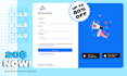 create a responsive login page, sign up form, contact form