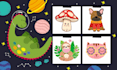 create cute original vector illustration