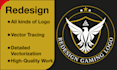 recreate redesign redraw and redo logo
