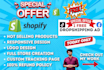 create a shopify dropshipping store, shopify website or automated shopify store