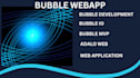 develop bubble web app bubble web site adalo web app, webflow, flutterflow, api