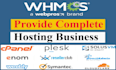 create full web hosting company website with whmcs  and whm cpanel