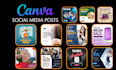 design editable canva template social media post ads banner