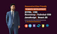 do frontend web development with html,css,bootstrap,tailwind,react