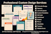 design custom calendars, planners, journal, etsy digital products
