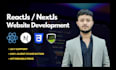 develop reactjs and nextjs website
