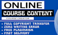 build online course content course curriculum course outline