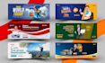design facebook cover, youtube banner, and linkedin cover