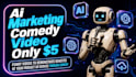 do funny comedy short using ai