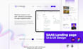 do a modern saas landing page design UI UX using figma