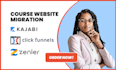 kajabi,tekmatik thinkific,clickfunnel,gohighlevel teachable migration payhip