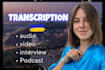 transcribe audio, video files fast and accurate