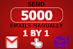 send 5000 emails manually one by one