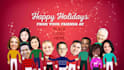 customize happy christmas party greetings video