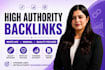 do off page SEO with high quality authority backlinks