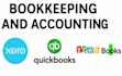 do bookkeeping and accounting in xero, quickbooks ,zohobooks