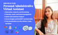 be your personal administrative virtual assistant