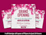 do birthday, website launch, event, or grand opening flyer