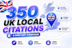 create 350 UK local citations and directory submission