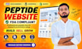 build fda compliant peptide website or research store on woocommerce