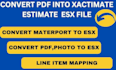 convert pdf into xactimate estimate esx file