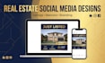 design real estate social media posts and banners