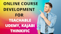create brand new video course for udemy kajabi teachable thinkific