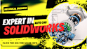 do mechanical 3d model,2d and technical drawing layouts