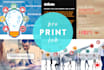 design a super pro flyer, poster or brochure