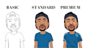 cartoon bobbleheads from photography