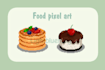 draw any food pixel art illustration