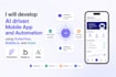 develop ai driven mobile app and automation using flutterflow bubbleio and adalo