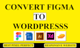 convert xd to wordpress, psd to wordpress, figma to wordpress