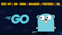 develop rest api server, web app and docs in golang