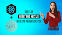 develop react web app and next js responsive web app