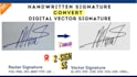 convert your handwritten signature into digital vector sign