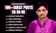 create high quality white hat guest post SEO backlinks