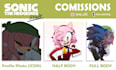 do sonic fan arts or draw your oc in sonic style