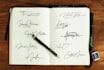 design signature handwritten and logo