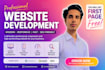make website with first page design to be free