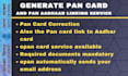 do generate pan card and pan aadhaar link