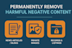 remove mugshots negative articles bad google maps listing erase news links